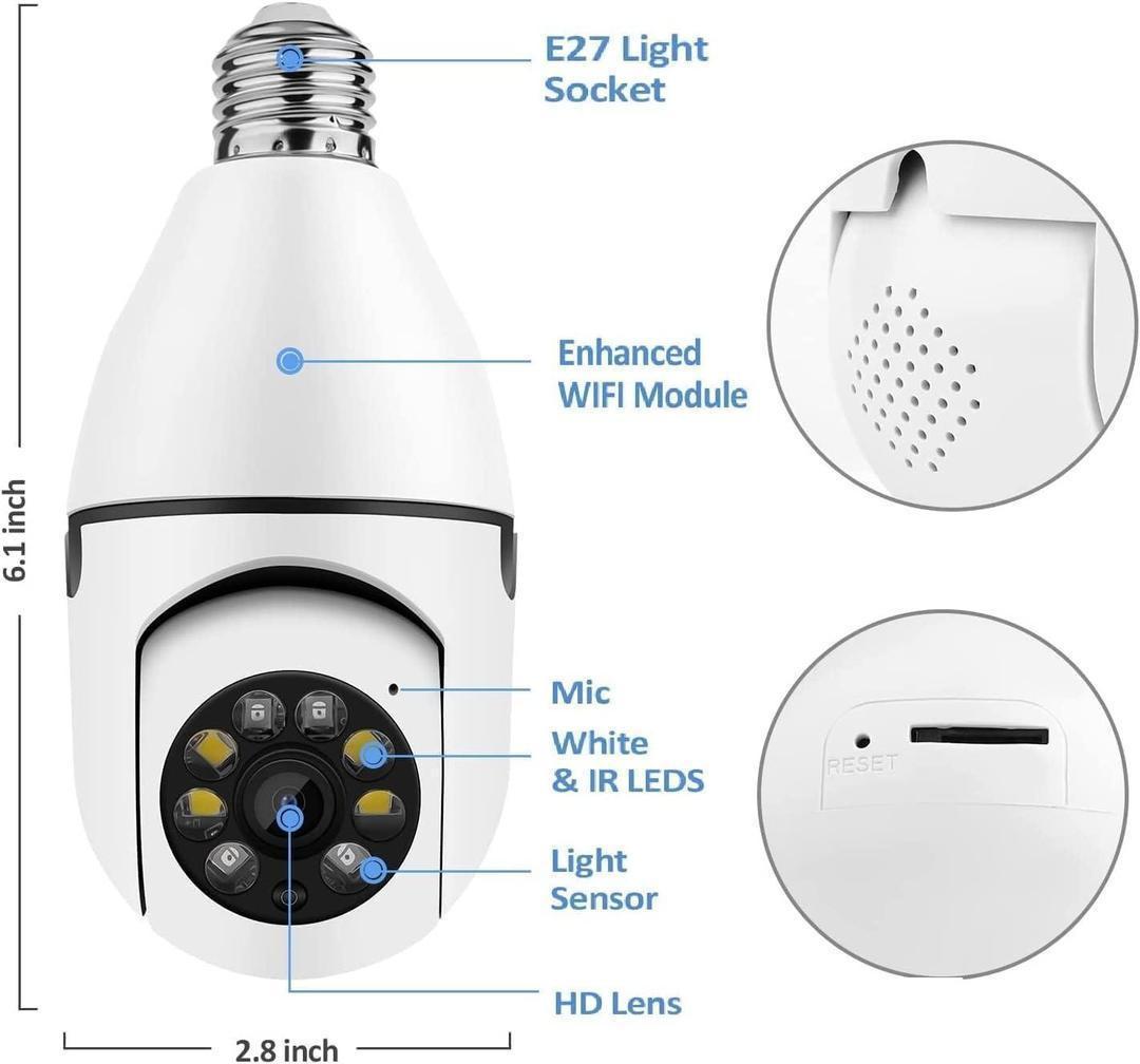 "Mini 360° HD Smart Security Camera – Wireless Panoramic Home Monitor"