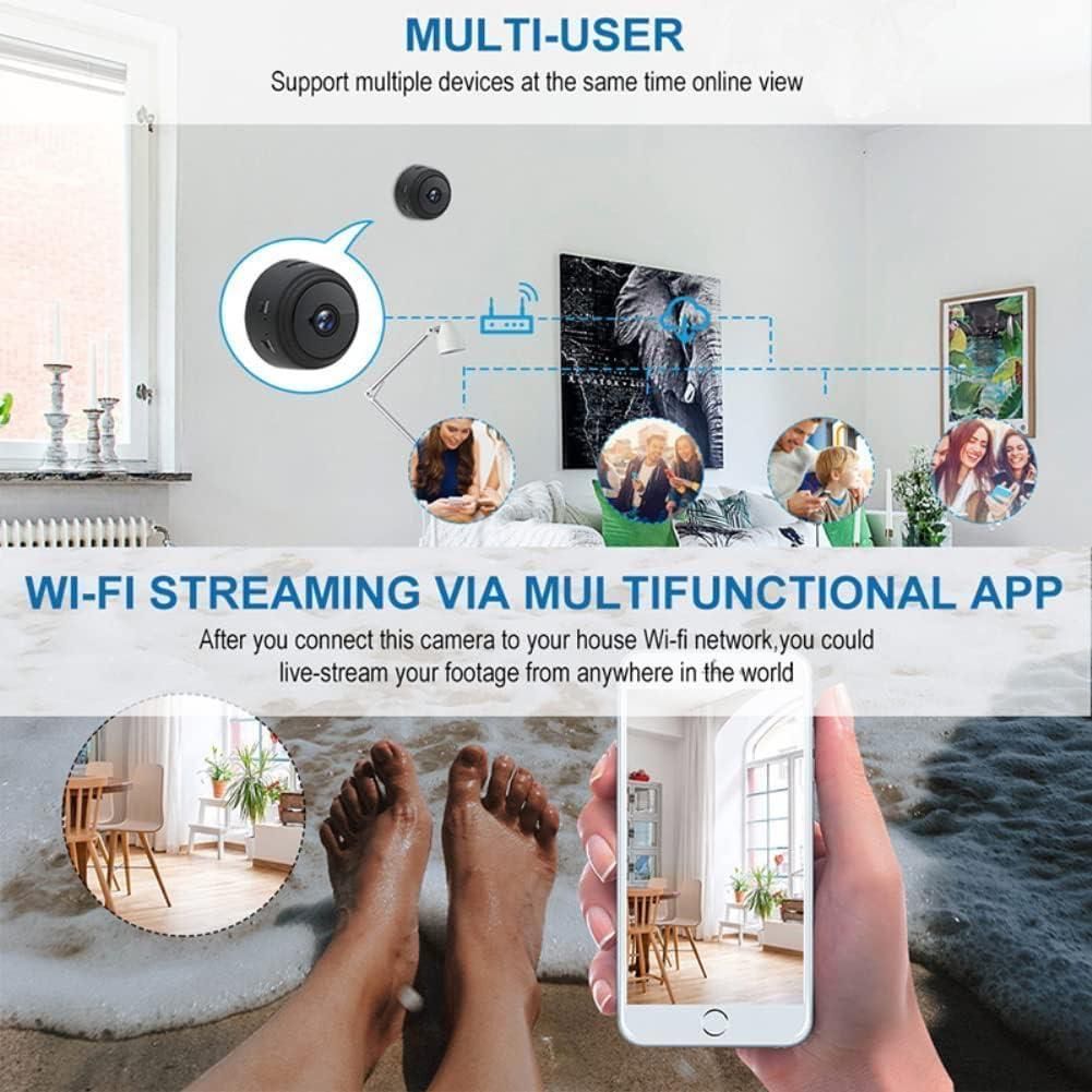"Mini HD Wireless Security Camera – Smart Night Vision & Motion Detection"