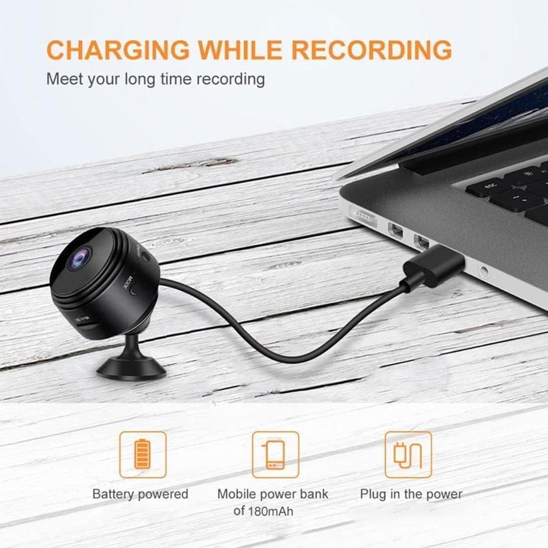 "Mini HD Wireless Security Camera – Smart Night Vision & Motion Detection"