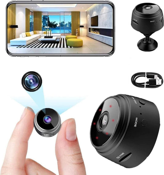 "Mini HD Wireless Security Camera – Smart Night Vision & Motion Detection"