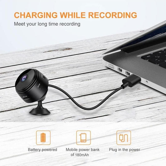 "Mini HD Wireless Security Camera – Smart Night Vision & Motion Detection"